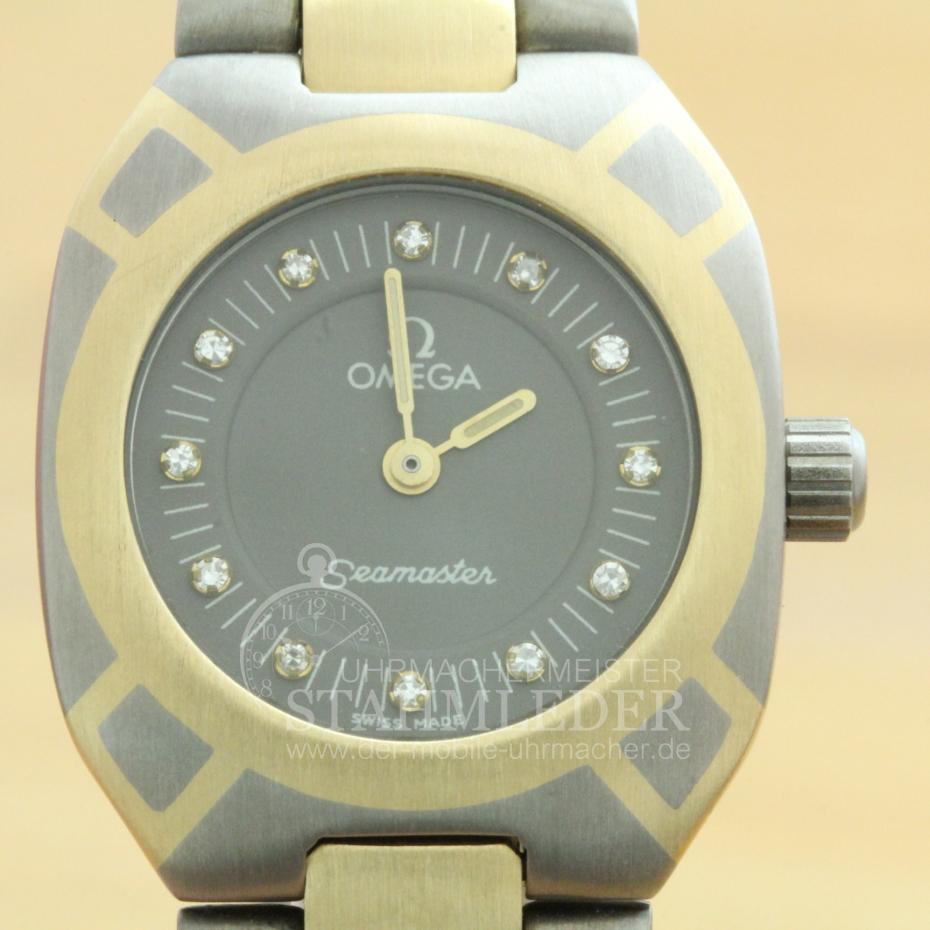 Omega Seamaster Polaris Titan/Gold/Brillianten 18kt 1984 Rev. 02/2017