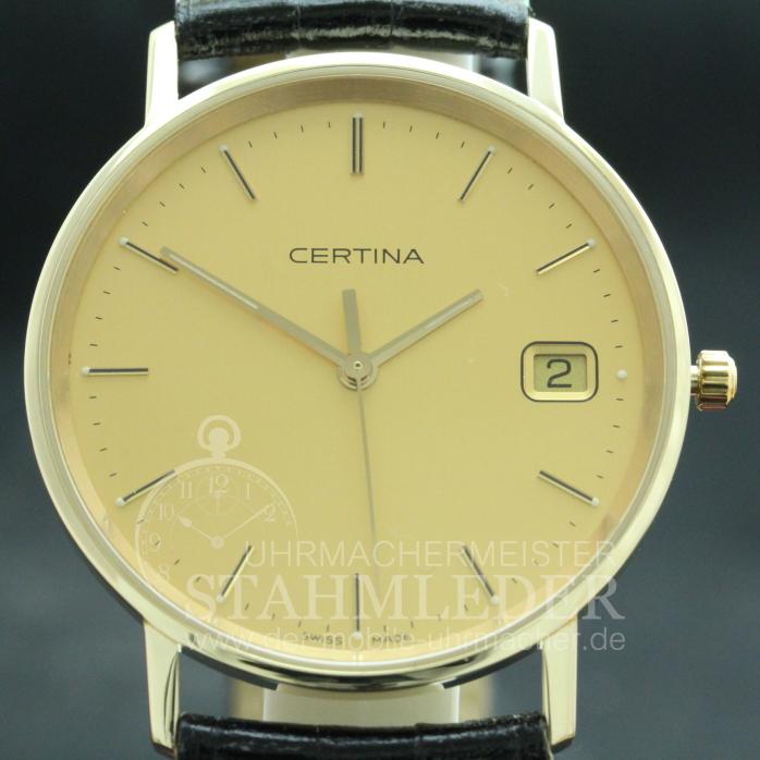 Certina Herrenuhr im Gelbgoldgehäuse 585GG  neu/ungetragen