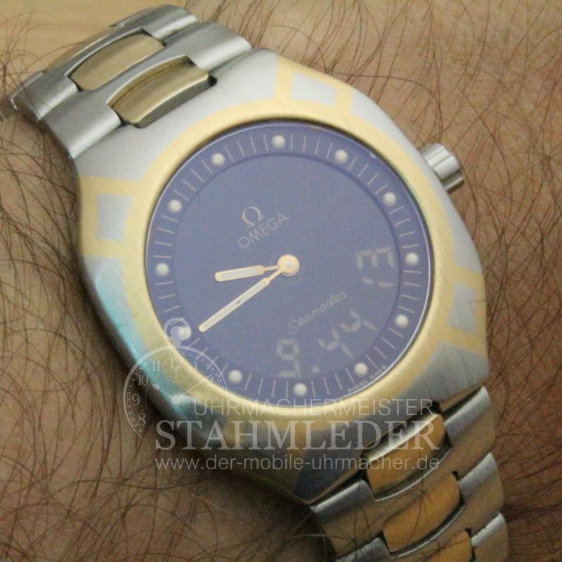 Omega-Seamaster-Polaris-Multifunktion-Stahl-Gold